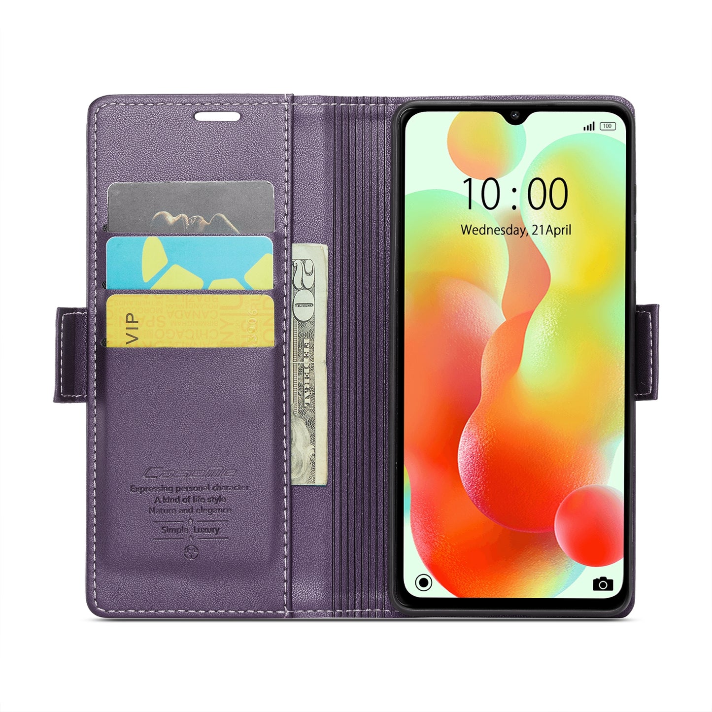 For Xiaomi Redmi 11A / 12C Leather Case - RFID Anti-Theft, Litchi Texture, Wallet & Stand Design
