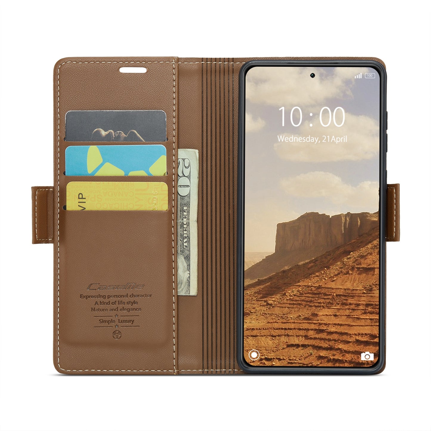 For Xiaomi 14 Leather Case - RFID Anti-Theft, Litchi Texture, Wallet & Stand Design