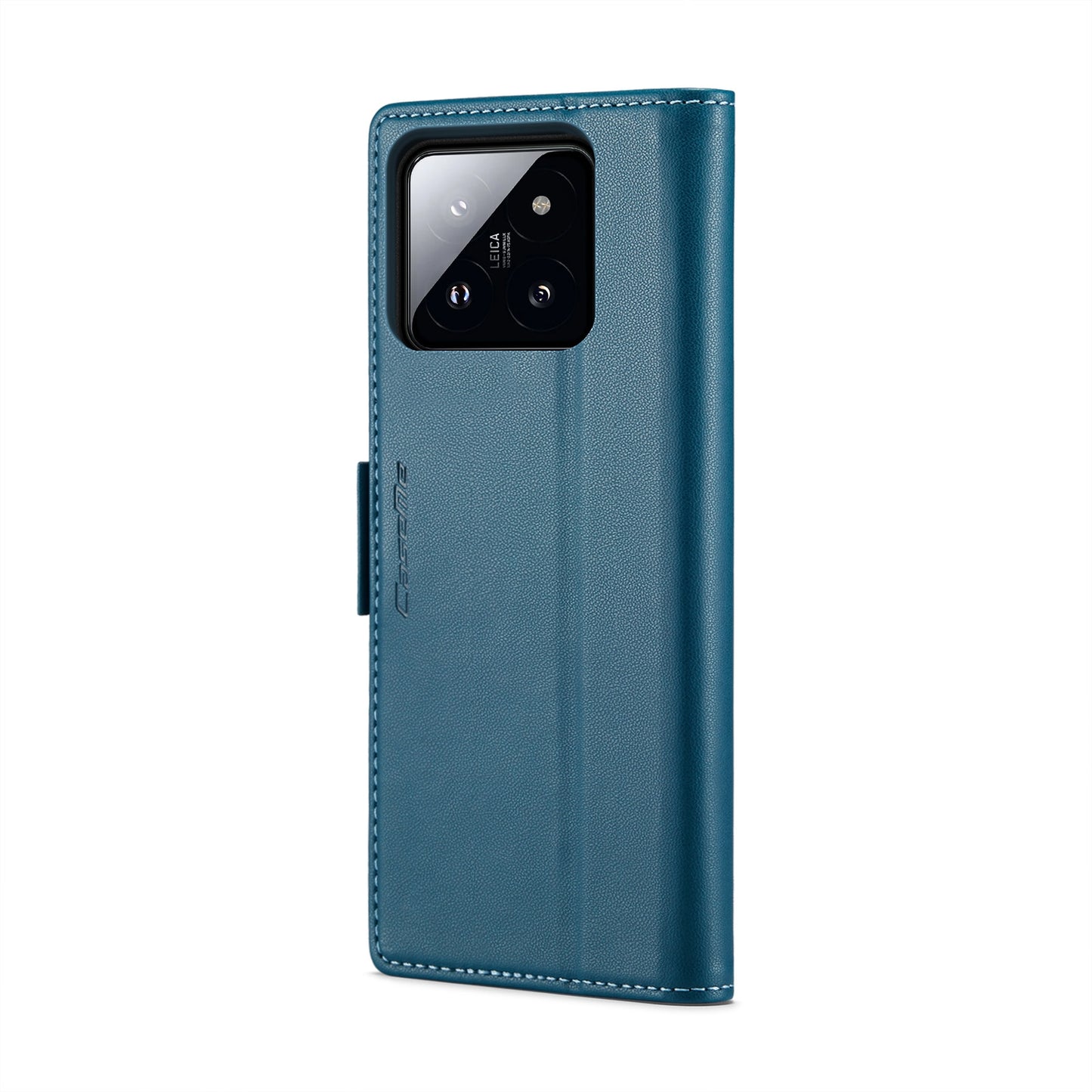 For Xiaomi 14 Leather Case - RFID Anti-Theft, Litchi Texture, Wallet & Stand Design