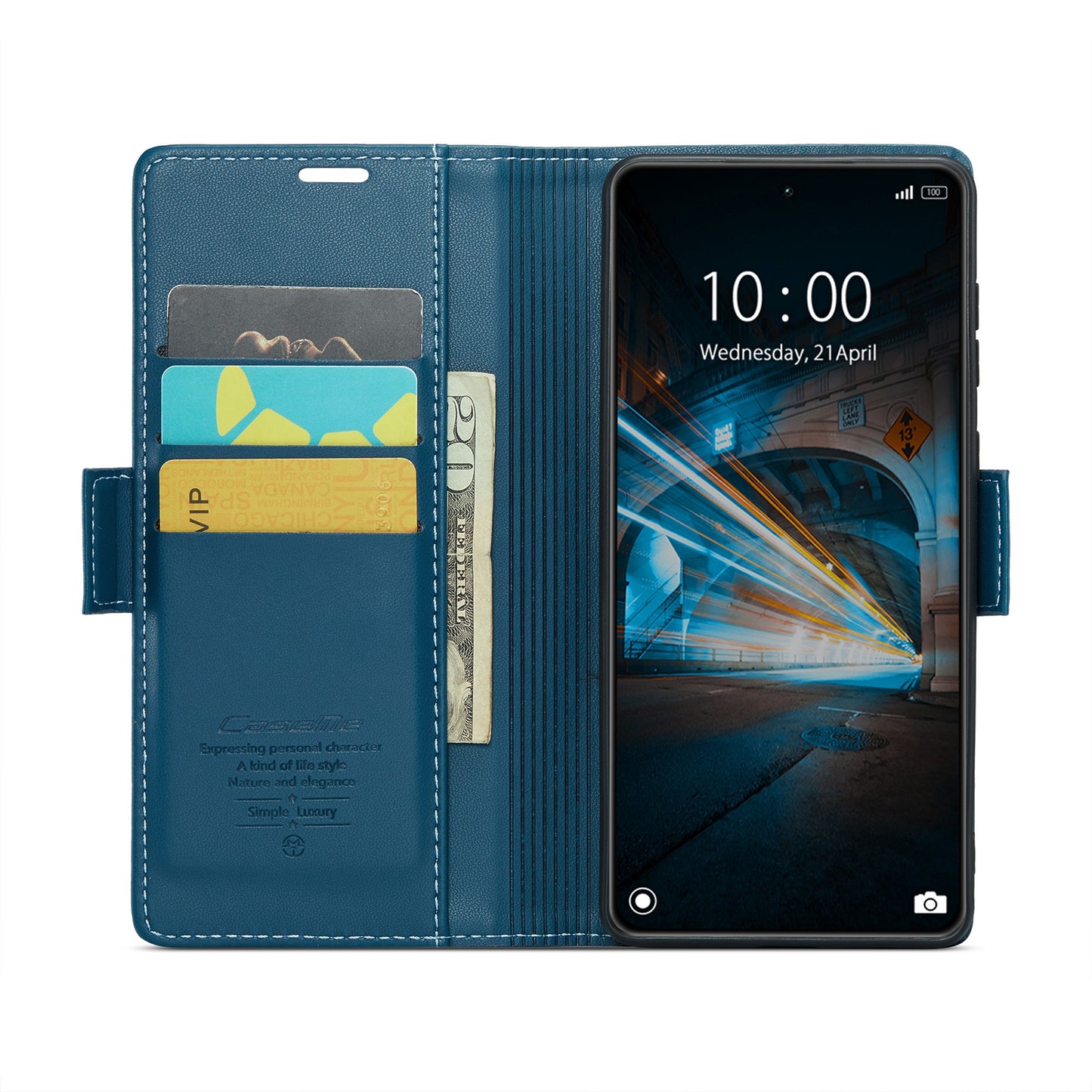 For Xiaomi 14 Leather Case - RFID Anti-Theft, Litchi Texture, Wallet & Stand Design
