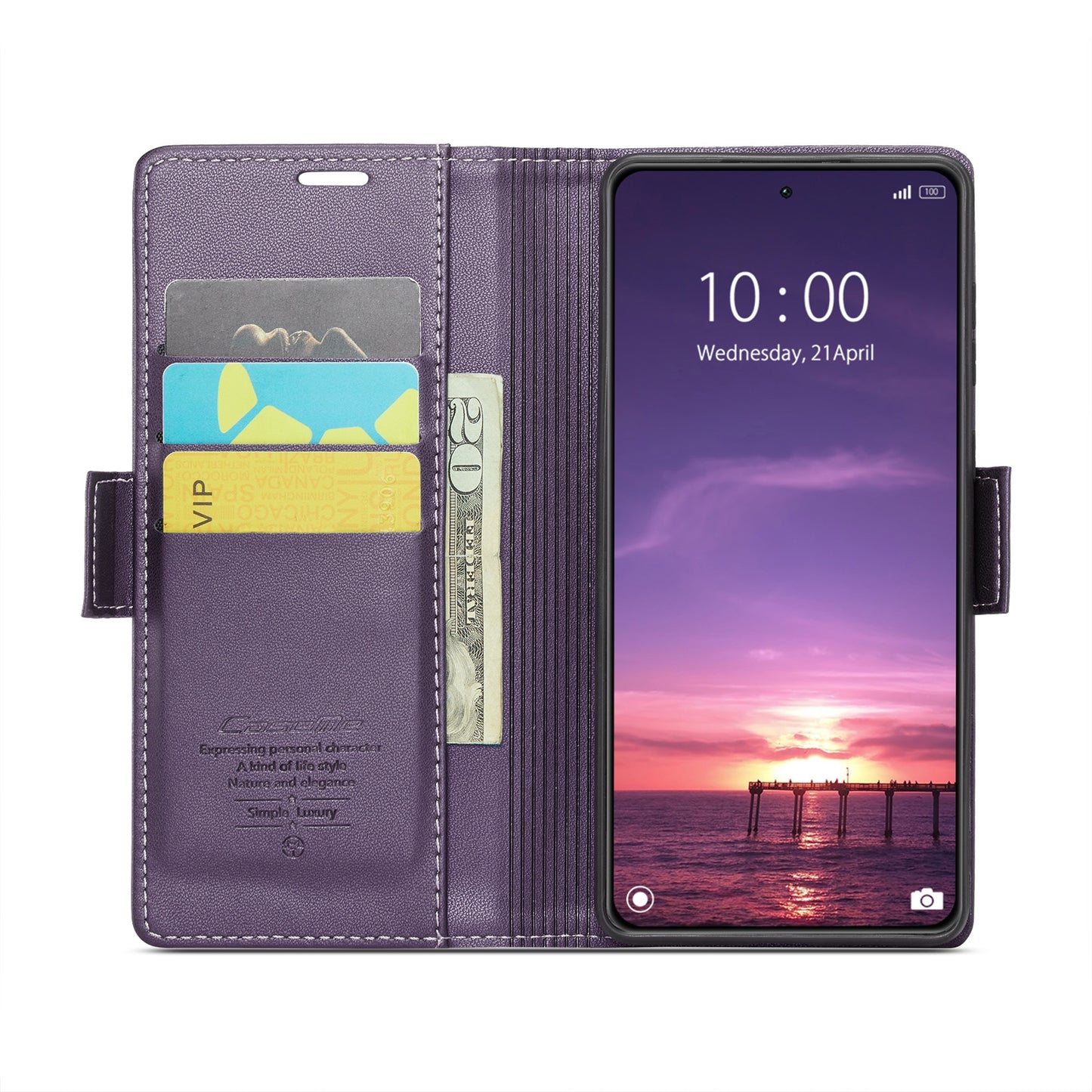 For Xiaomi 14 Leather Case - RFID Anti-Theft, Litchi Texture, Wallet & Stand Design