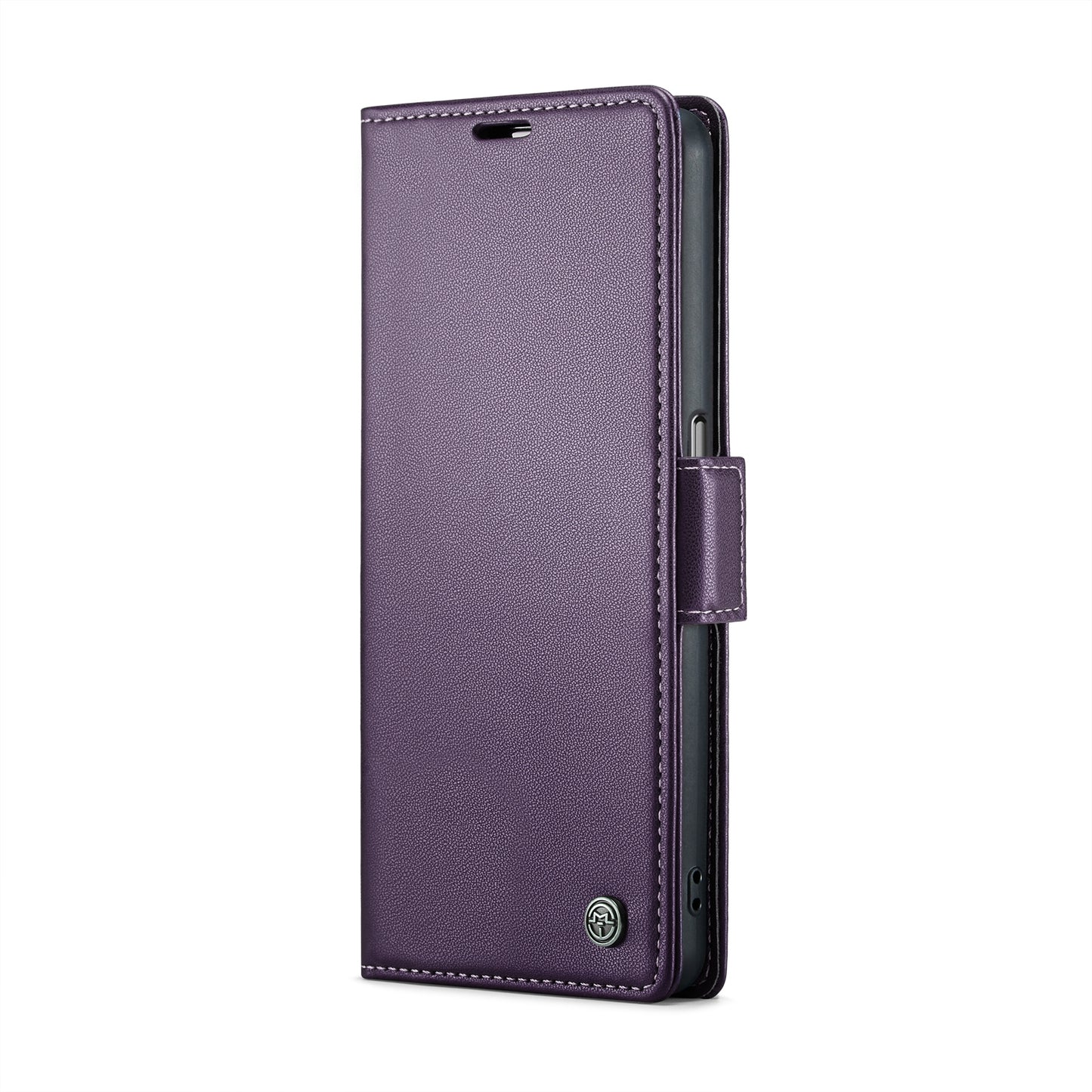 For OPPO A57/A57s 4G Leather Case - RFID Anti-theft, Butterfly Buckle, Litchi Texture, Card Slot & Stand