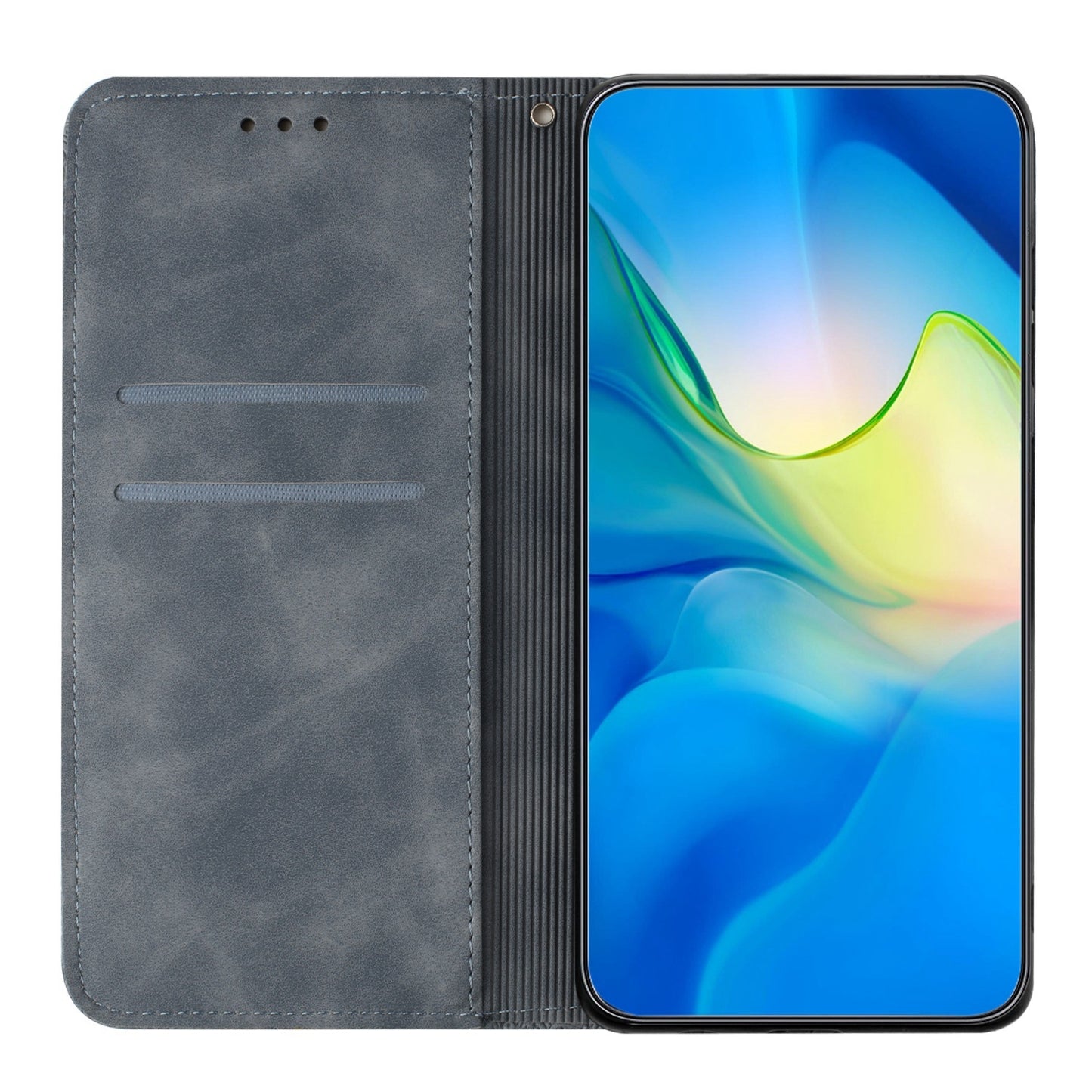 For iPhone XR Ethnic Embossed Adsorption Leather Phone Case