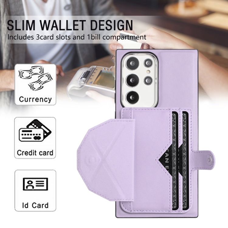 For Samsung Galaxy S22 Ultra 5G Leather Case - Shockproof with Card Holder, Durable Design