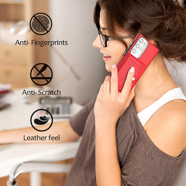 For Samsung Galaxy S22 Ultra 5G Leather Case - Shockproof with Card Holder, Durable Design