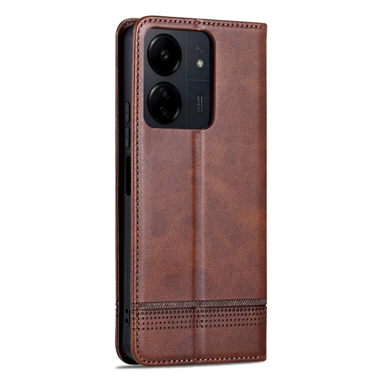 Xiaomi Redmi 13C/Poco C65 Leather Wallet Case with Card Holder & Magnetic Closure