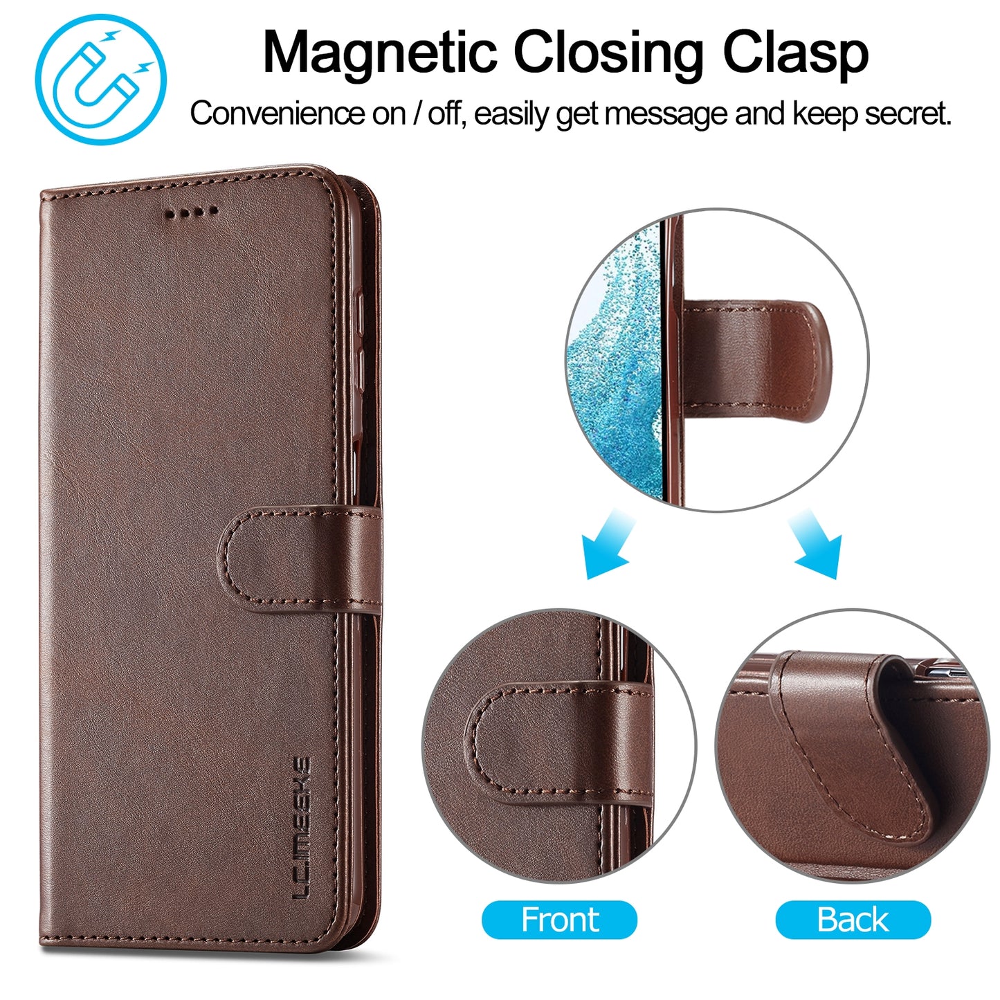 Samsung Galaxy S23 FE 5G Calf Texture Leather Case - Elegant & Durable Protection