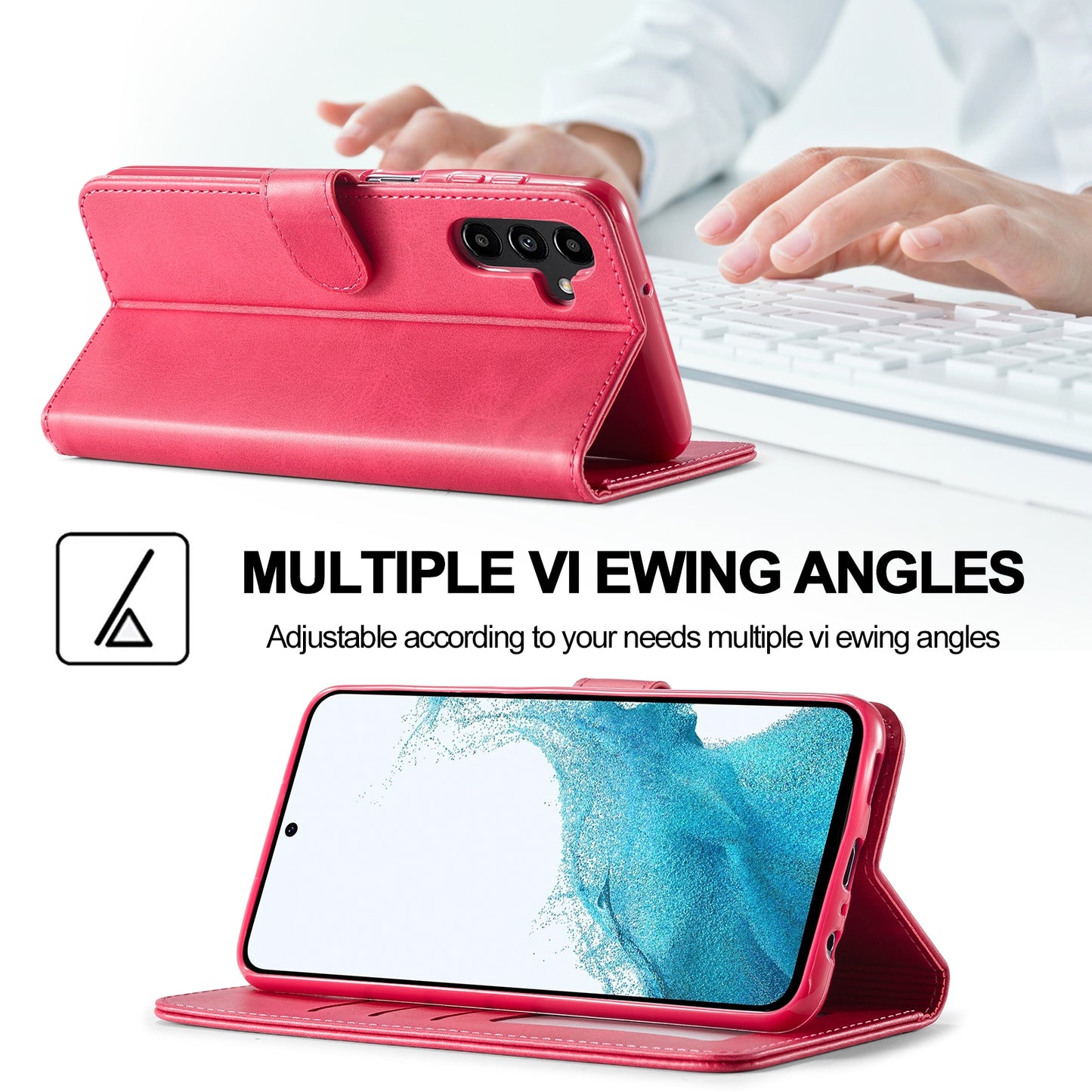 For Samsung Galaxy A05S Calf Texture Leather Case – Elegant & Durable Protection