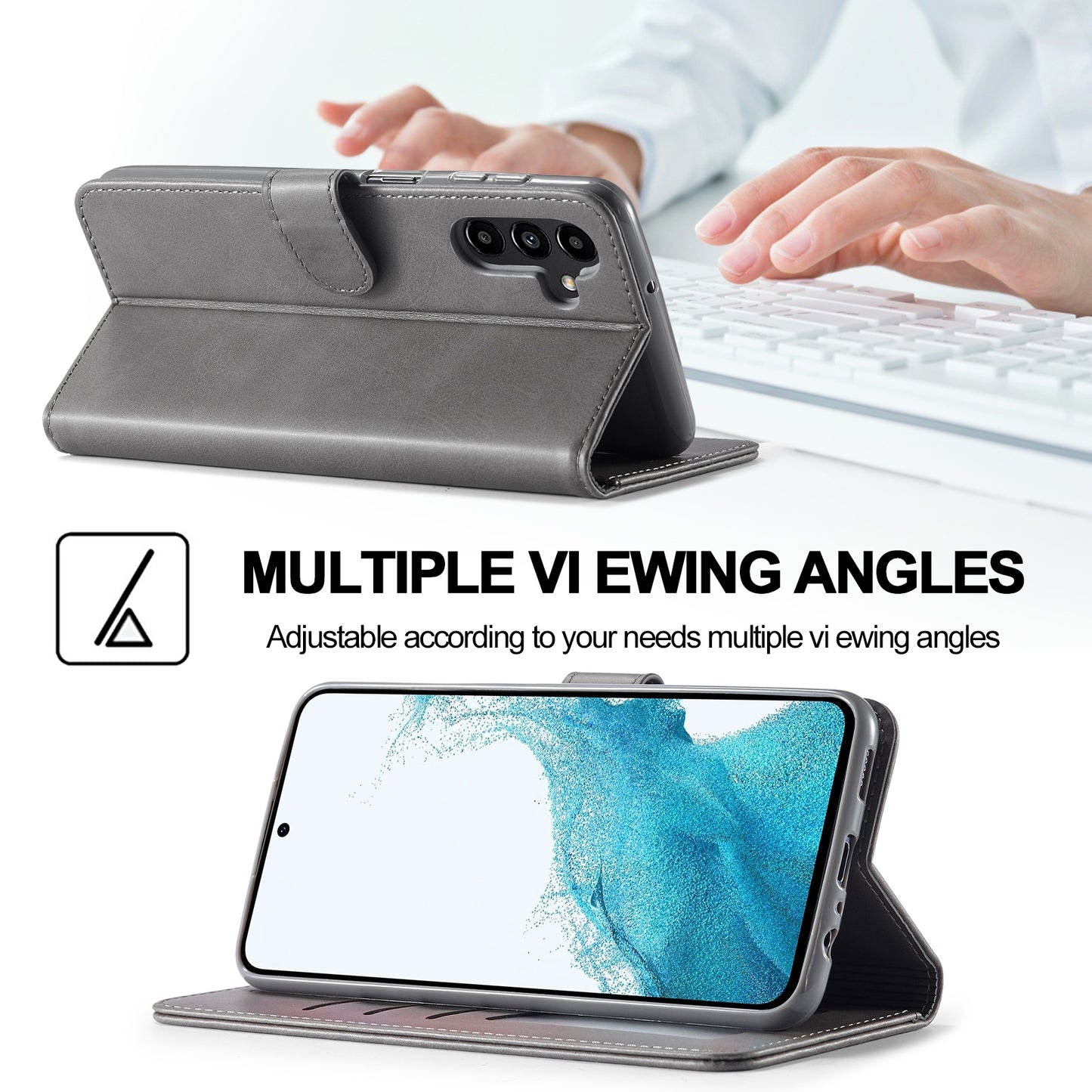 For Samsung Galaxy A05S Calf Texture Leather Case – Elegant & Durable Protection