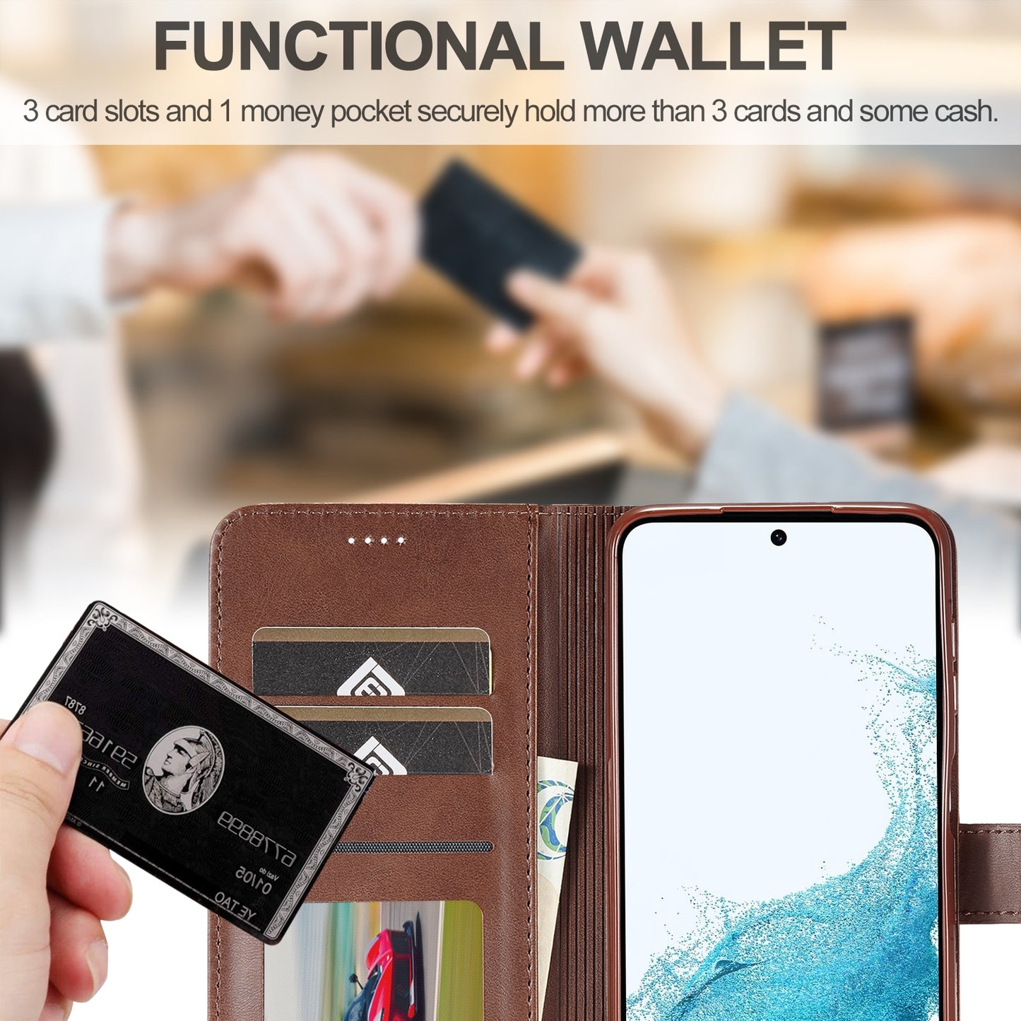 For Samsung Galaxy A05S Calf Texture Leather Case – Elegant & Durable Protection