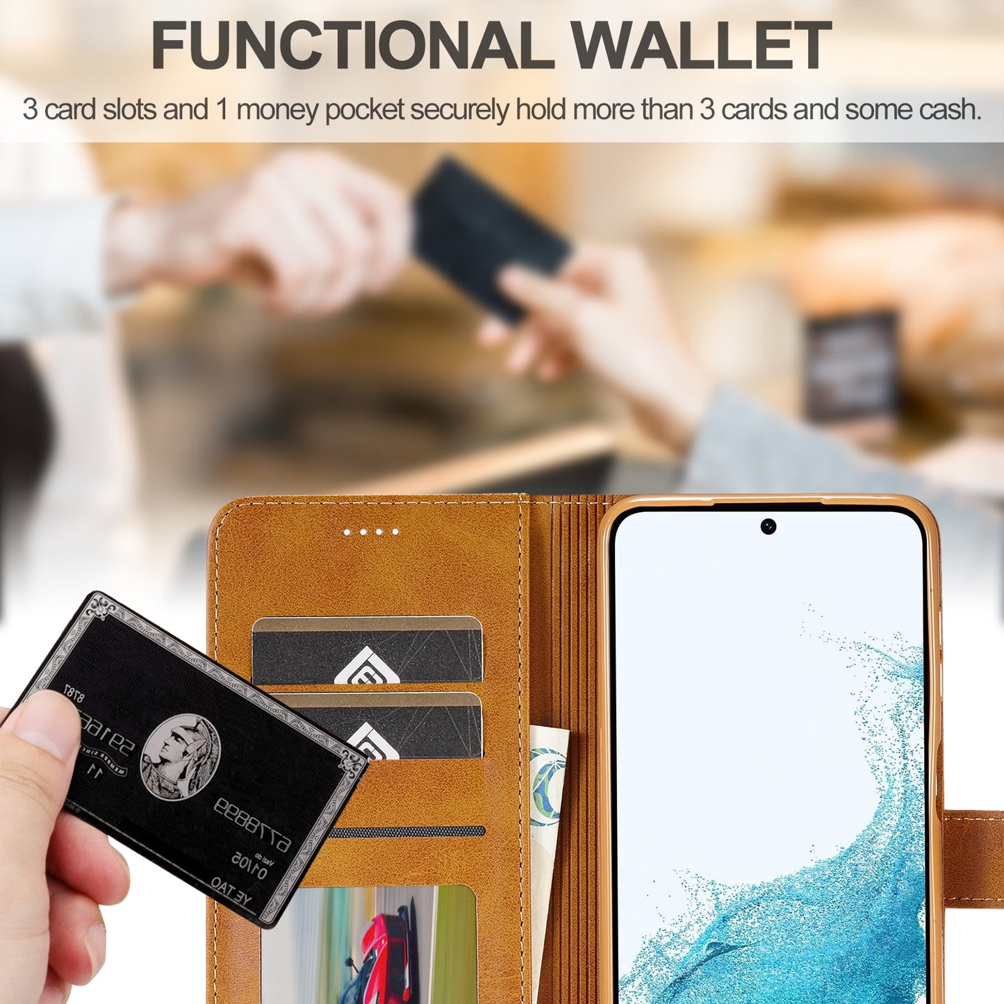 For Samsung Galaxy A05S Calf Texture Leather Case – Elegant & Durable Protection