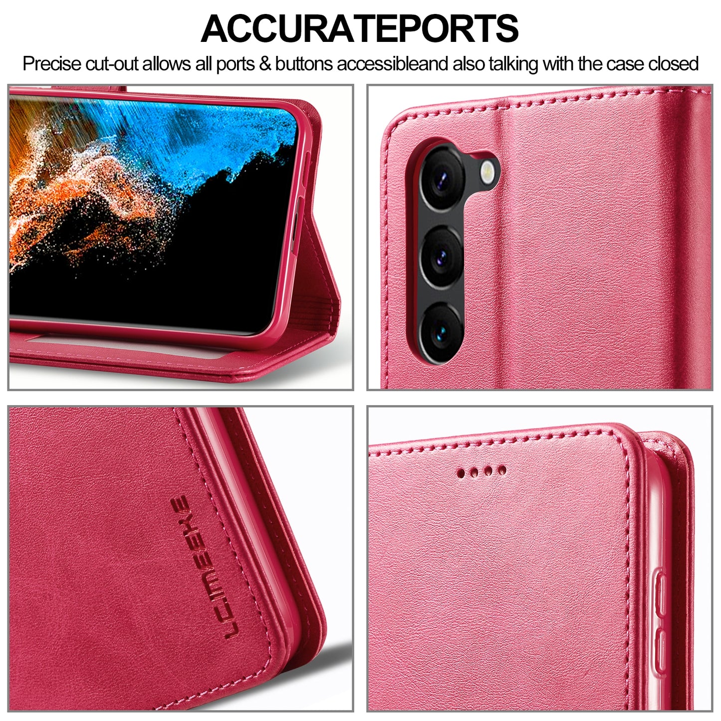 For Samsung Galaxy S24 5G Calf Texture Leather Case – Elegant & Durable Protection