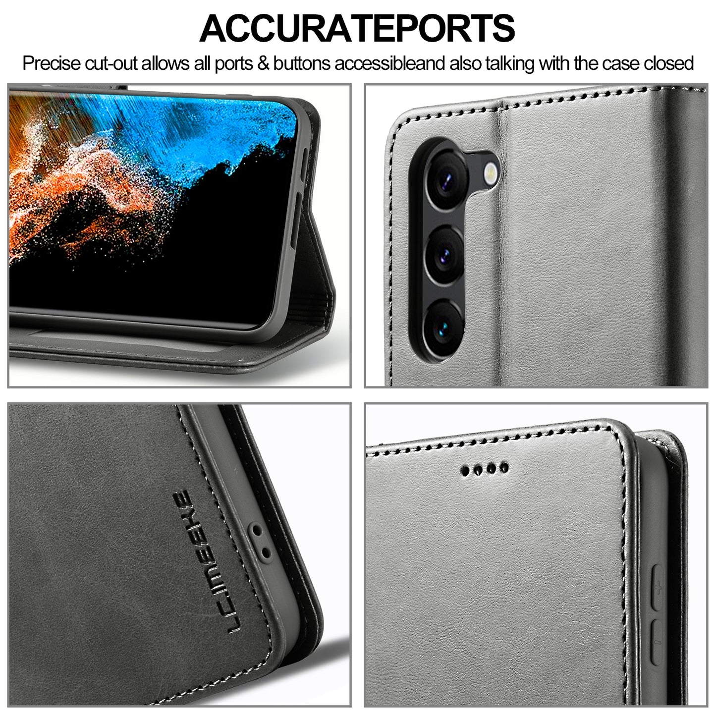 For Samsung Galaxy S24 5G Calf Texture Leather Case – Elegant & Durable Protection