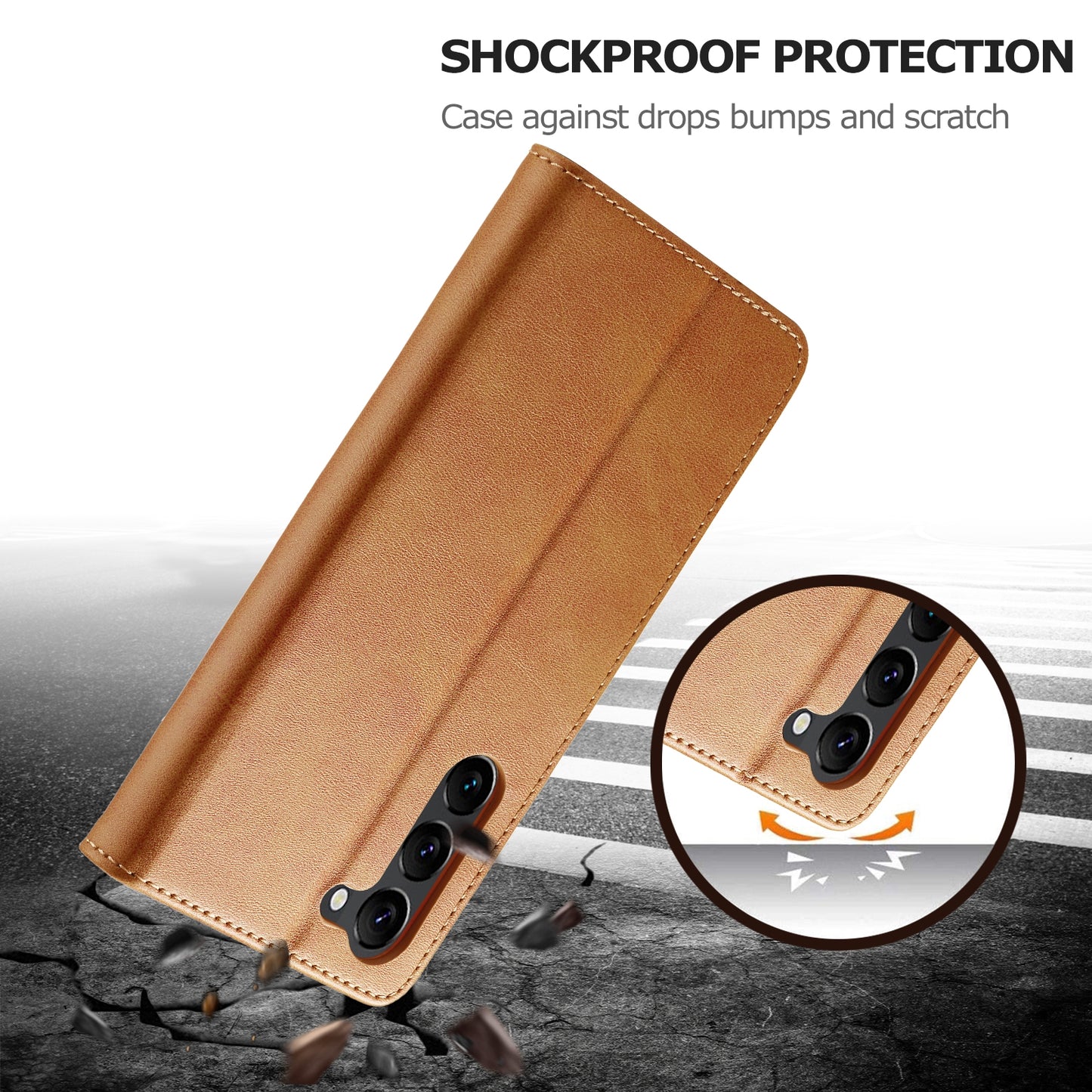 Samsung Galaxy S24+ 5G Calf Texture Leather Case - Elegant & Durable Protection