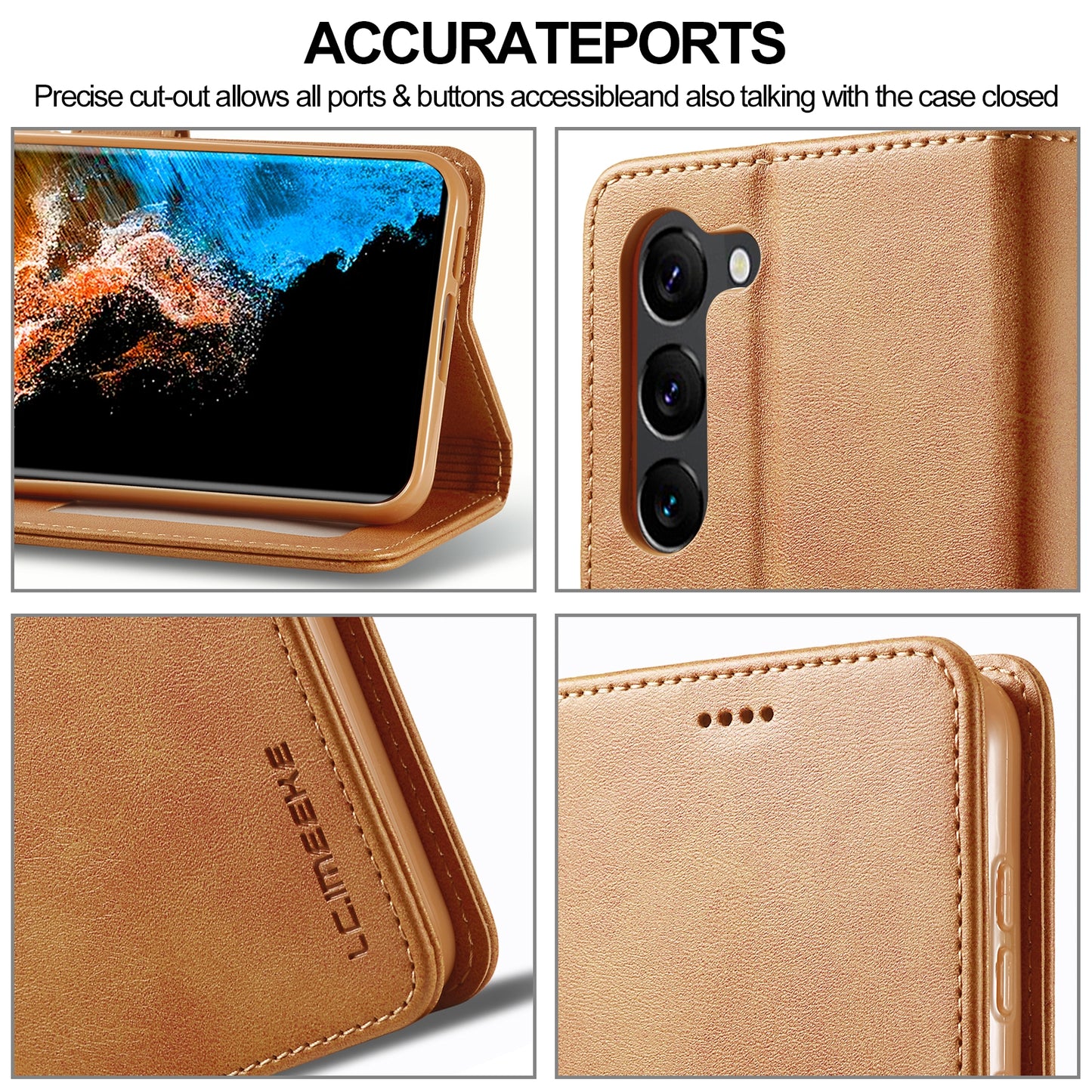Samsung Galaxy S24+ 5G Calf Texture Leather Case - Elegant & Durable Protection