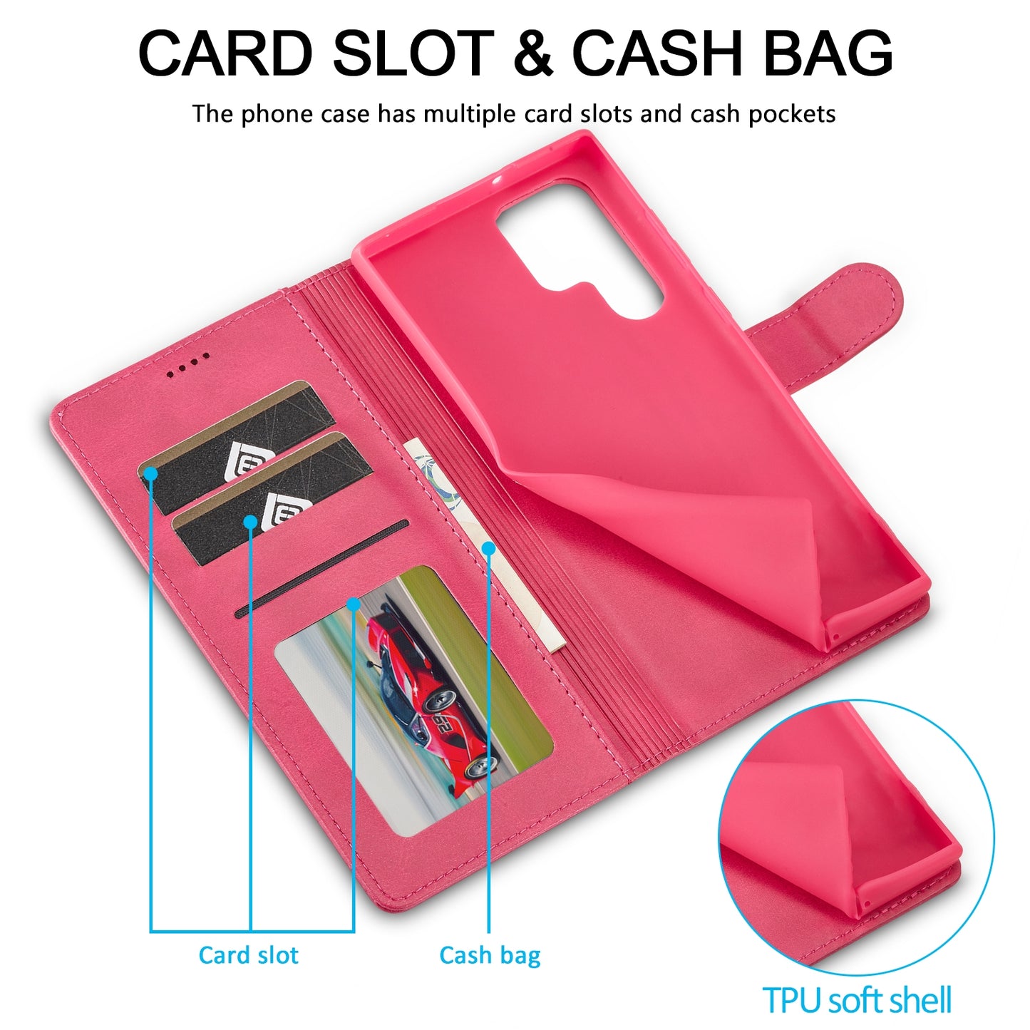Samsung Galaxy S24 Ultra 5G Calf Texture Leather Case - Elegant & Durable Protection