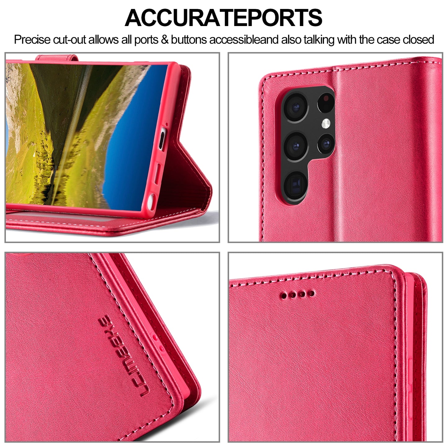 Samsung Galaxy S24 Ultra 5G Calf Texture Leather Case - Elegant & Durable Protection