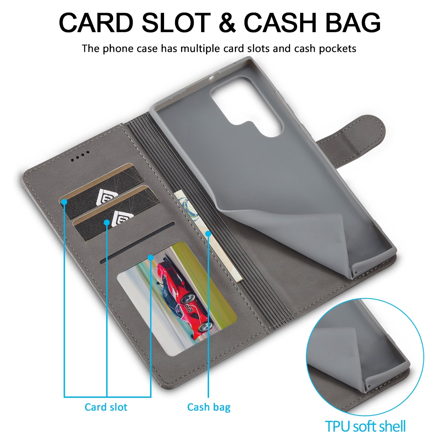 Samsung Galaxy S24 Ultra 5G Calf Texture Leather Case - Elegant & Durable Protection