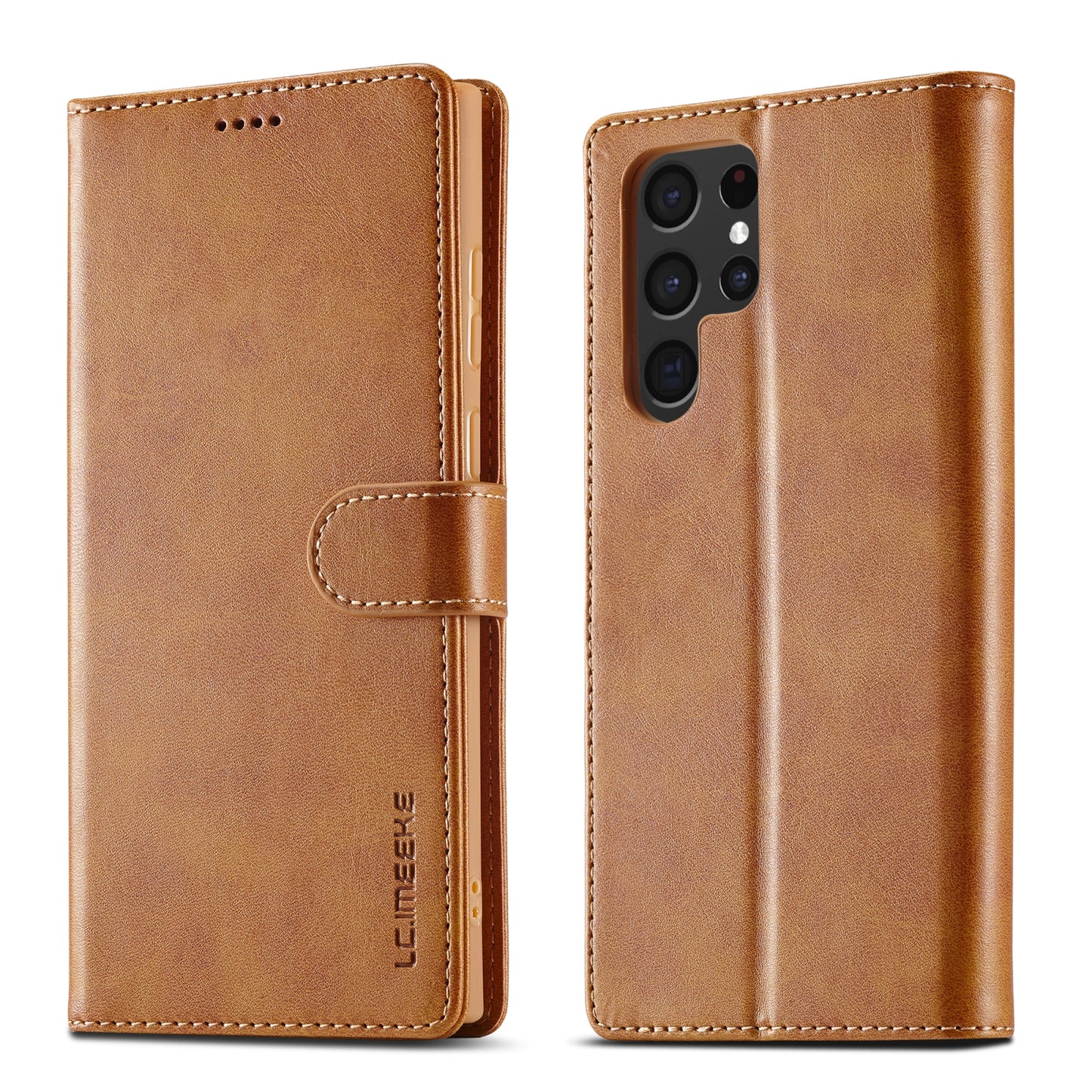 Samsung Galaxy S24 Ultra 5G Calf Texture Leather Case - Elegant & Durable Protection