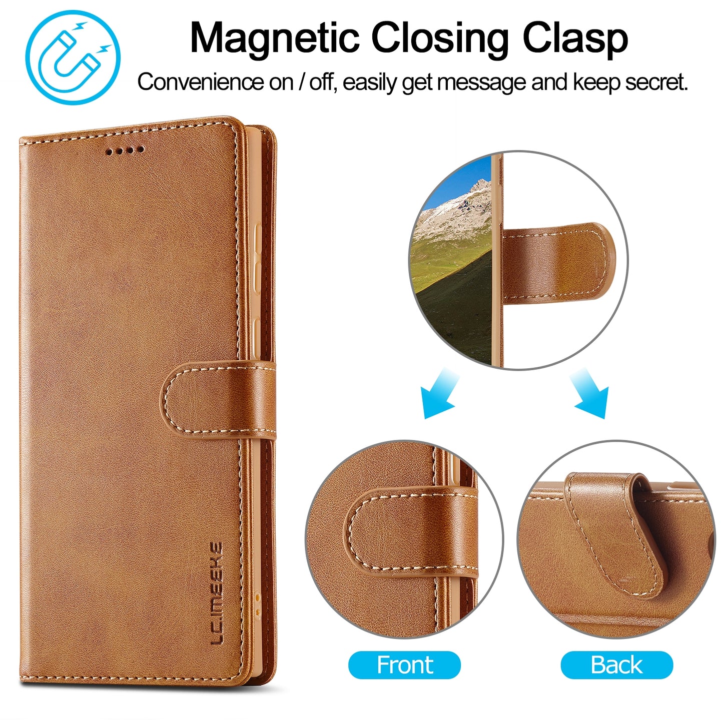 Samsung Galaxy S24 Ultra 5G Calf Texture Leather Case - Elegant & Durable Protection