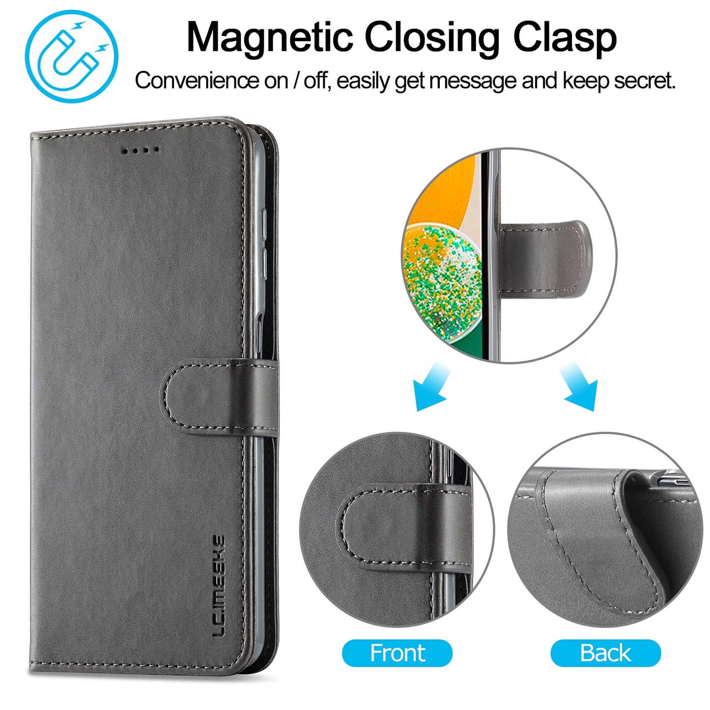 For Samsung Galaxy A15 5G Calf Texture Leather Case – Elegant & Durable Protection