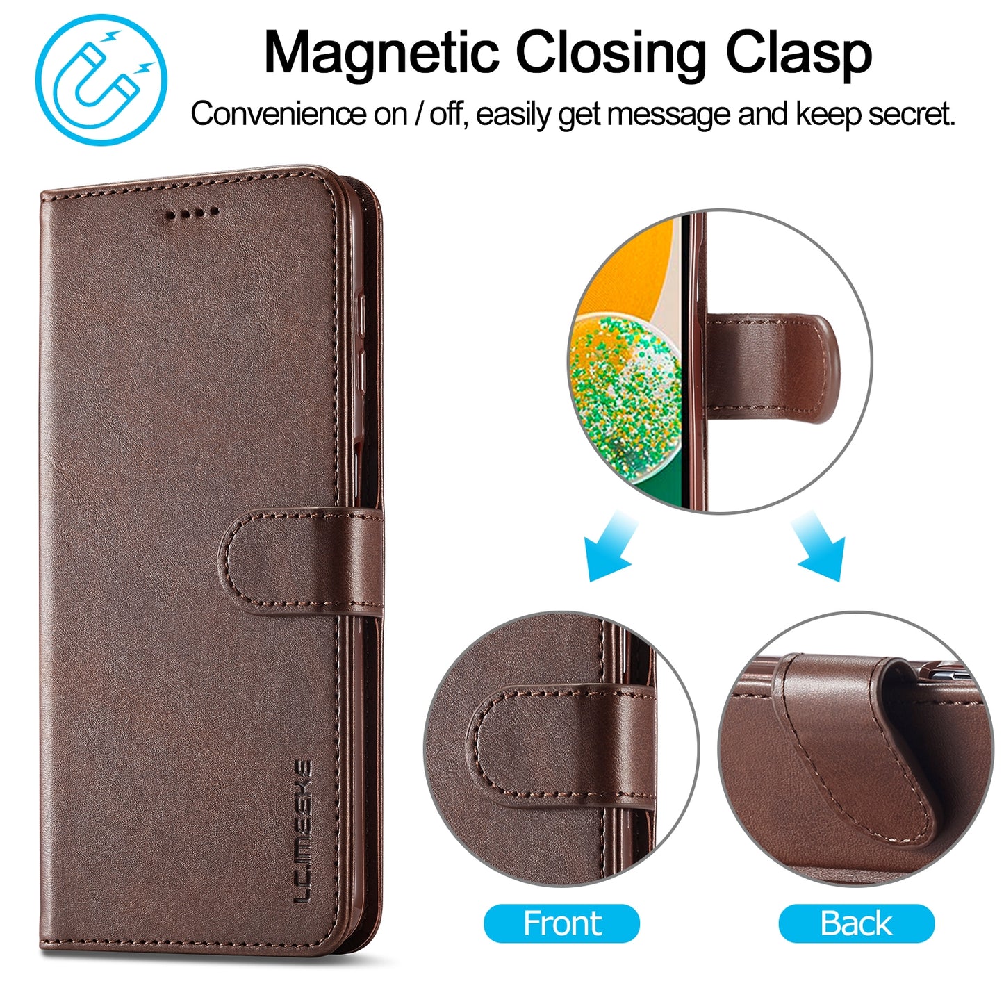 For Samsung Galaxy A15 5G Calf Texture Leather Case – Elegant & Durable Protection