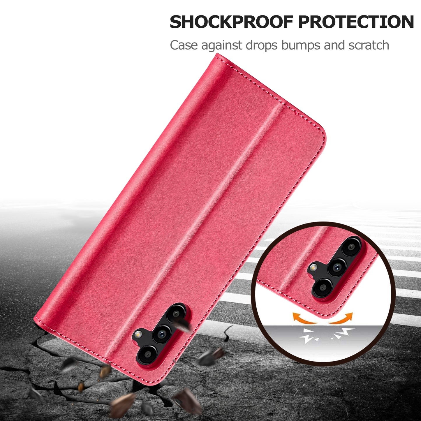 For Samsung Galaxy A35 5G Calf Texture Leather Case – Elegant & Durable Protection