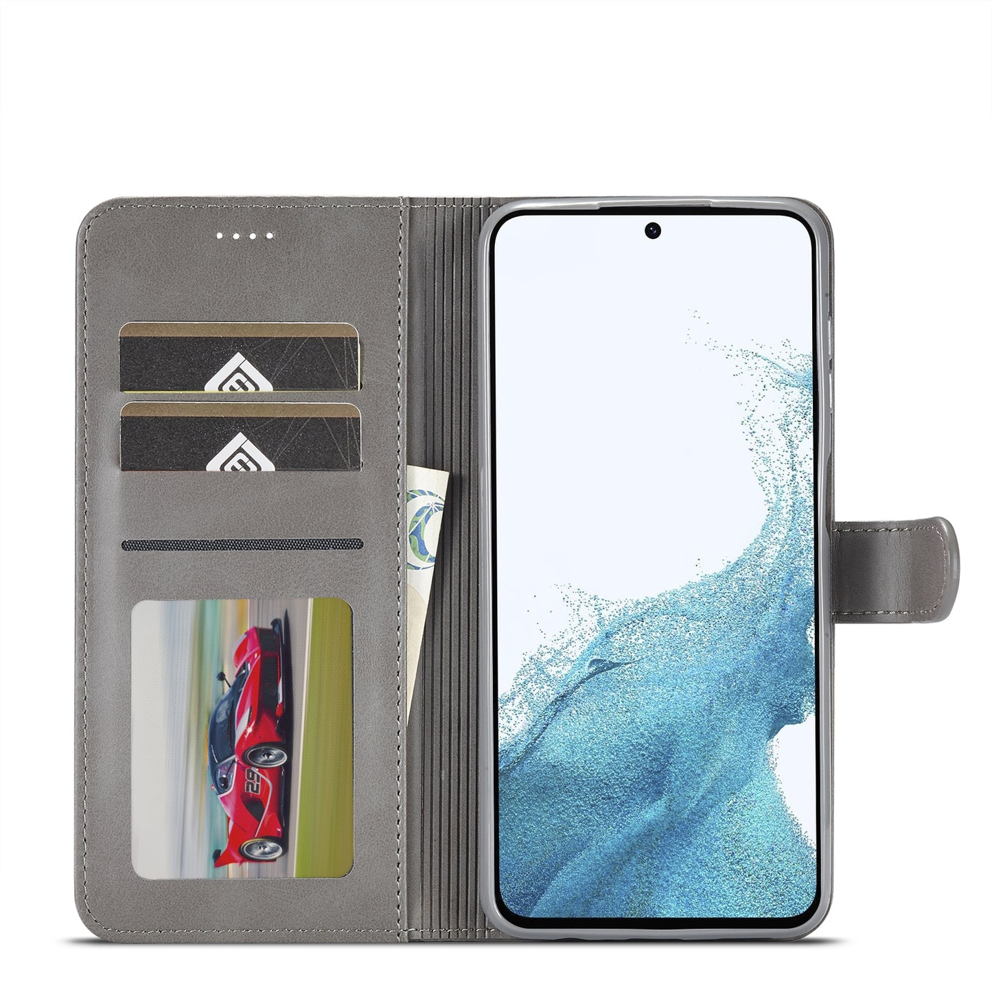 For Samsung Galaxy A35 5G Calf Texture Leather Case – Elegant & Durable Protection
