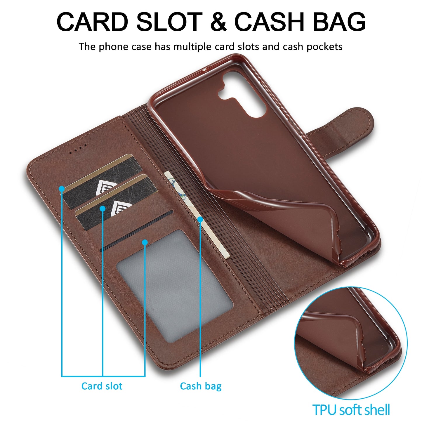 For Samsung Galaxy A35 5G Calf Texture Leather Case – Elegant & Durable Protection