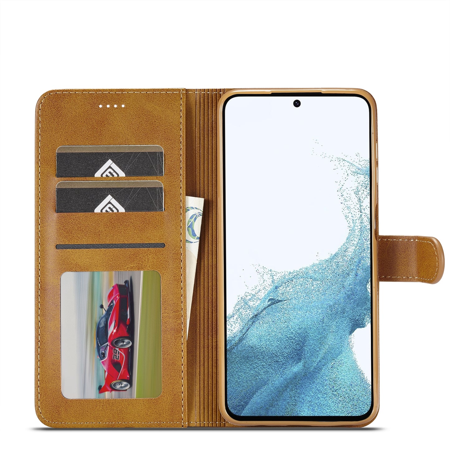 For Samsung Galaxy A35 5G Calf Texture Leather Case – Elegant & Durable Protection