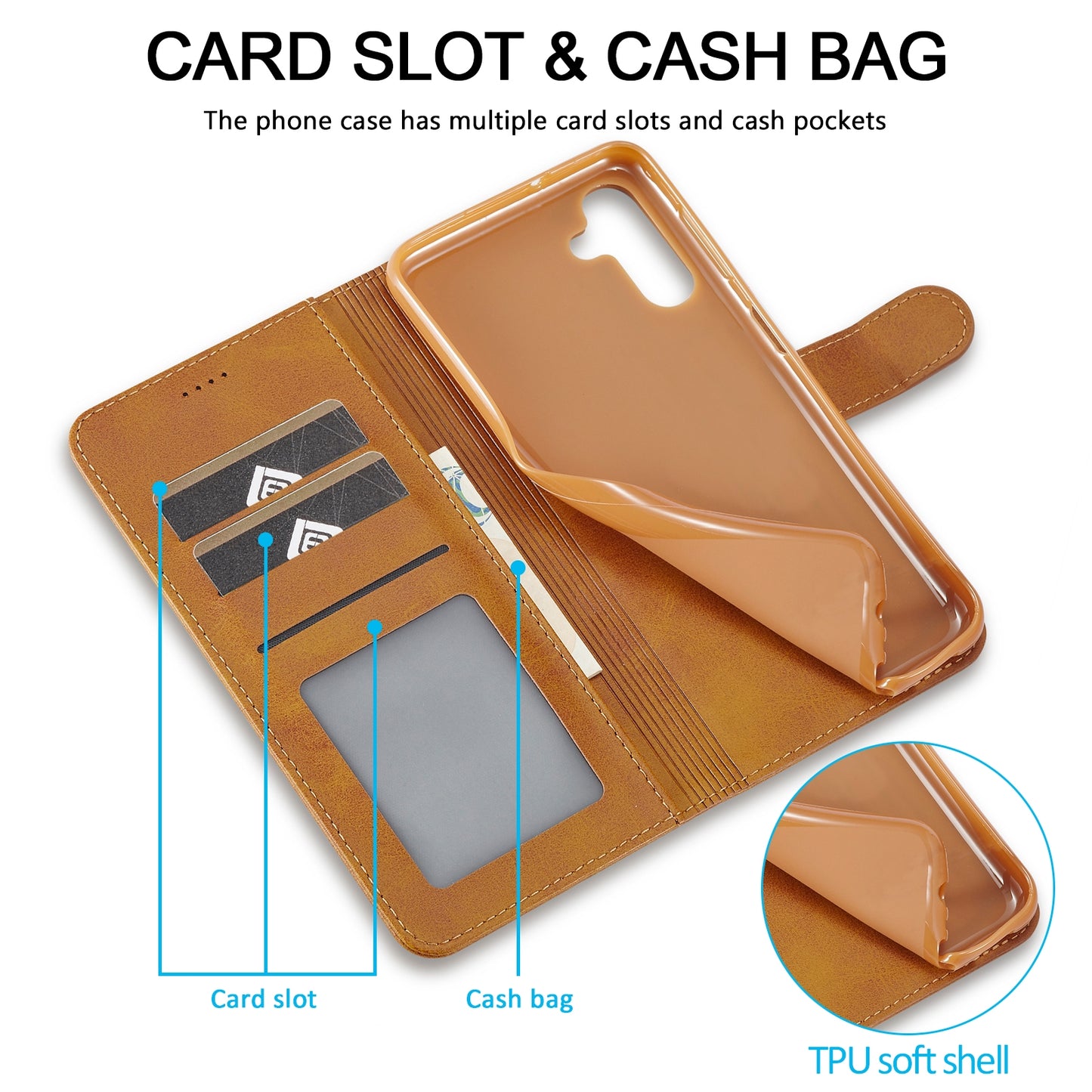 For Samsung Galaxy A35 5G Calf Texture Leather Case – Elegant & Durable Protection