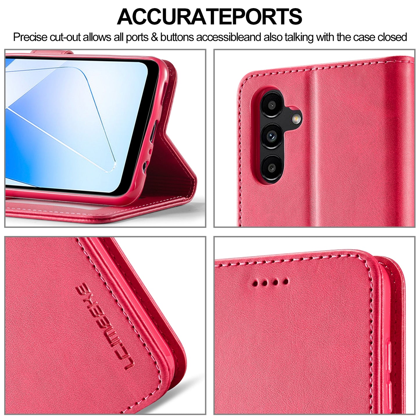 For Samsung Galaxy A55 5G Calf Texture Leather Case – Elegant & Durable Protection