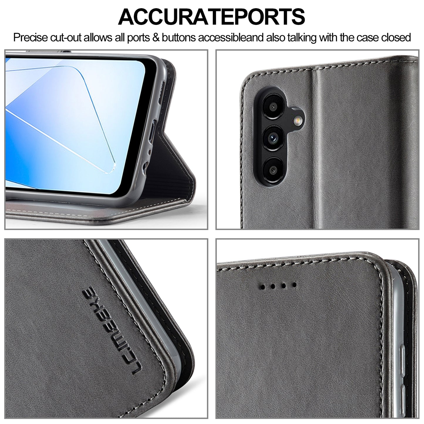 For Samsung Galaxy A55 5G Calf Texture Leather Case – Elegant & Durable Protection