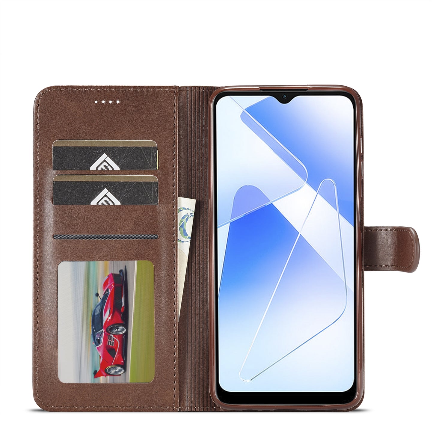For Samsung Galaxy A55 5G Calf Texture Leather Case – Elegant & Durable Protection