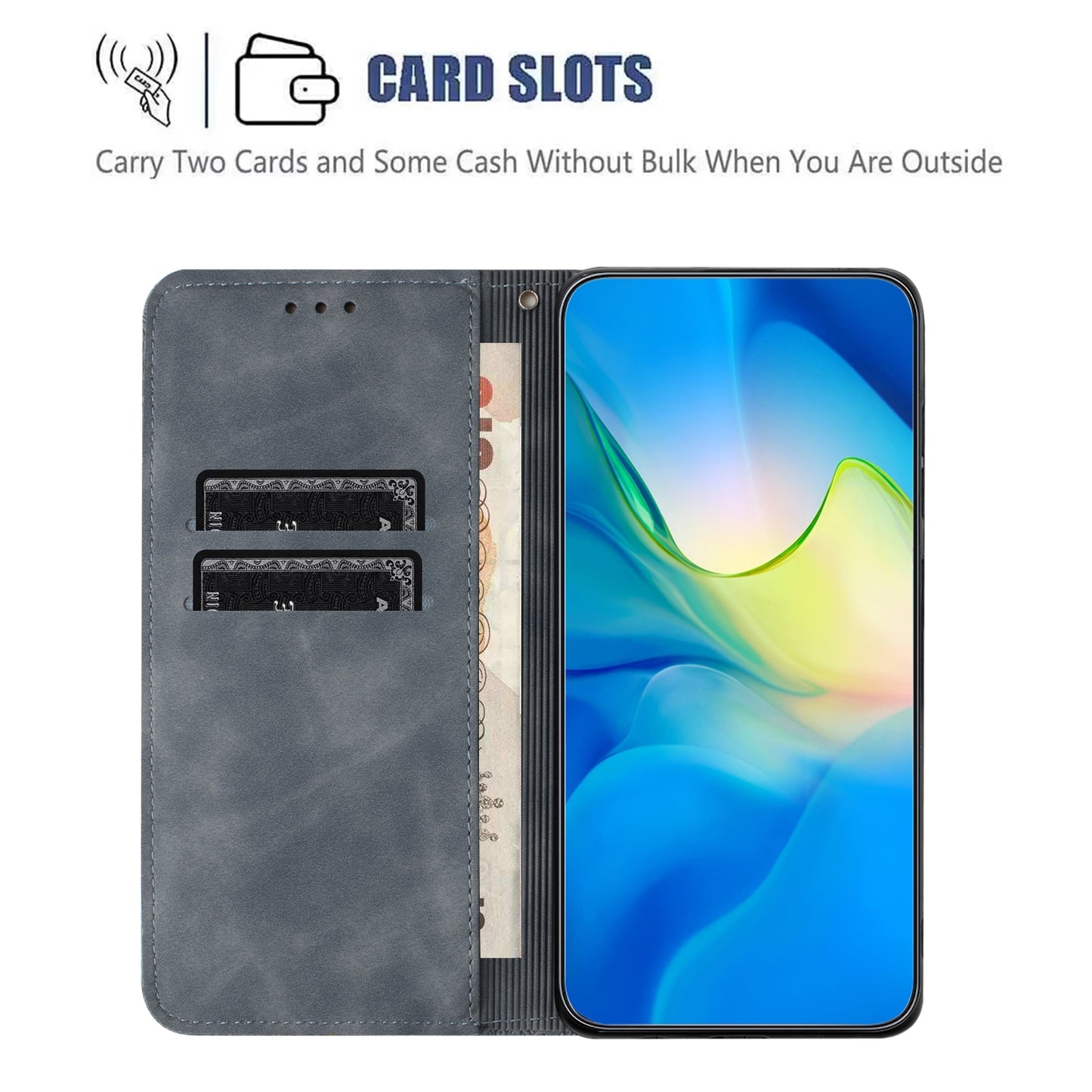 For iPhone 15 Pro Max Ethnic Embossed Adsorption Leather Phone Case
