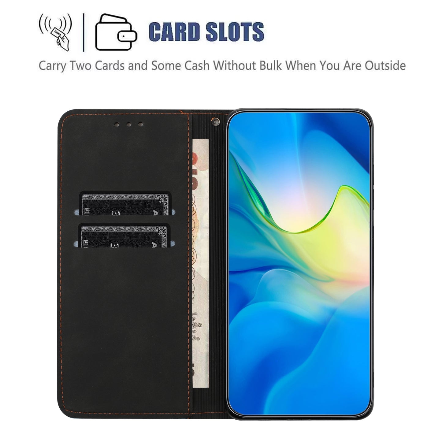 For iPhone 15 Pro Max Ethnic Embossed Adsorption Leather Phone Case