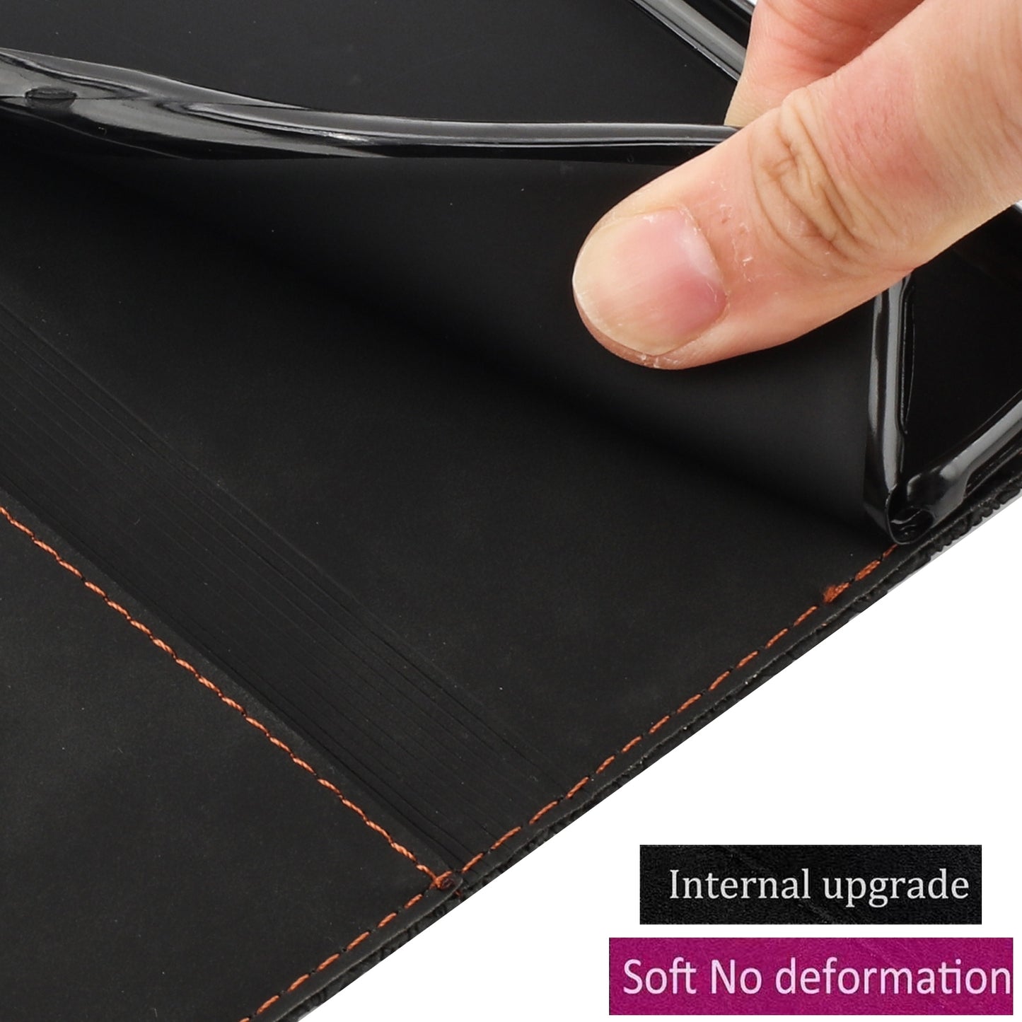 For Samsung Galaxy S23 FE 5G Embossed Leather Case with Card Holder & Stand
