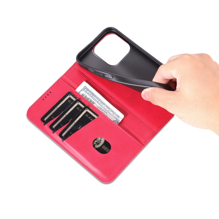 iPhone 15 Pro Max Leather Wallet Case with Card Holder & Magnetic Closure
