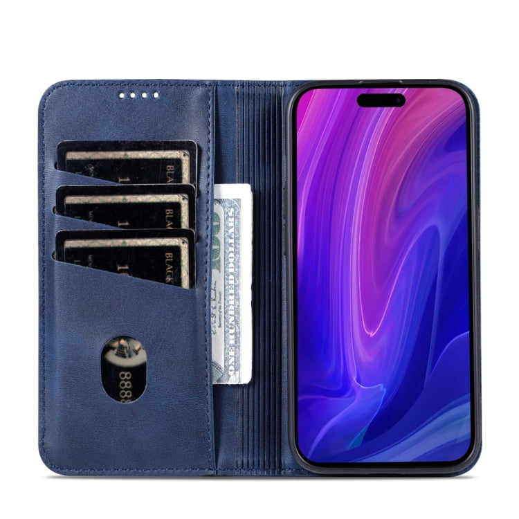 iPhone 15 Pro Max Leather Wallet Case with Card Holder & Magnetic Closure