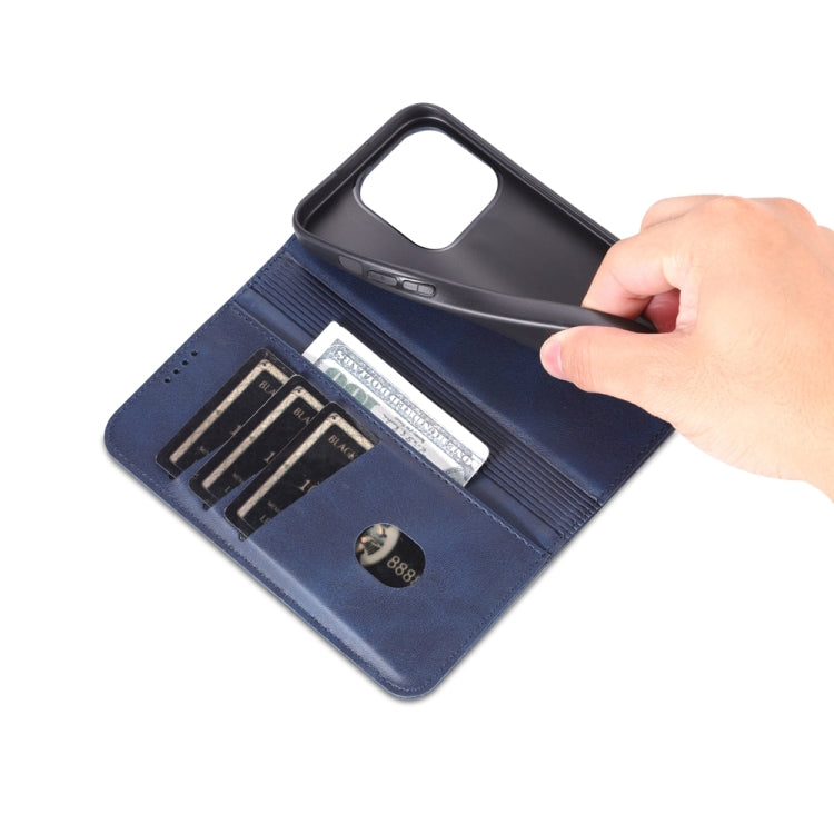 iPhone 15 Pro Max Leather Wallet Case with Card Holder & Magnetic Closure