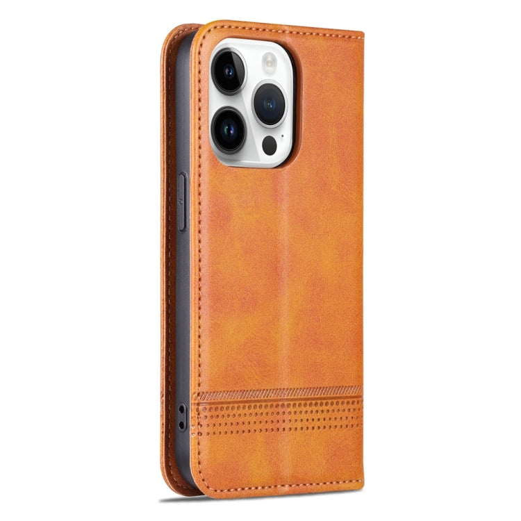 iPhone 15 Pro Leather Wallet Case with Card Holder & Magnetic Closure