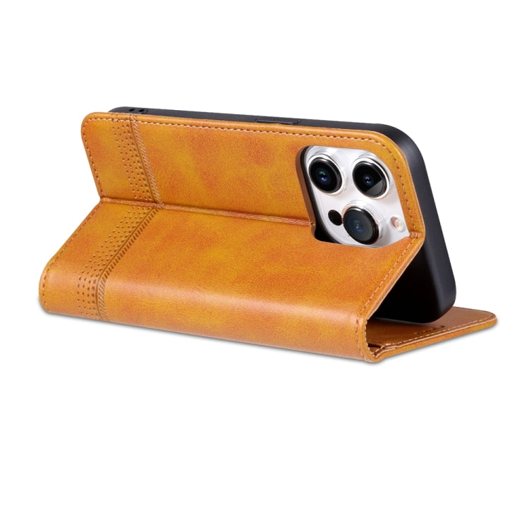 iPhone 15 Pro Leather Wallet Case with Card Holder & Magnetic Closure