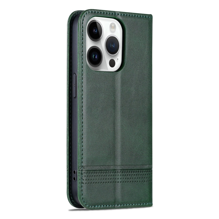 iPhone 15 Pro Leather Wallet Case with Card Holder & Magnetic Closure