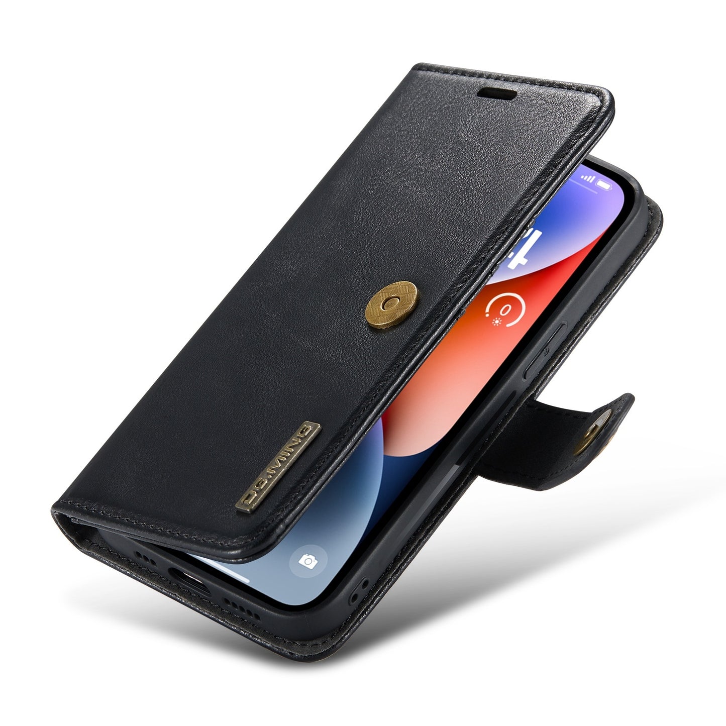 For iPhone 15 Plus Leather Wallet Case - Detachable & Magnetic - Card Slots