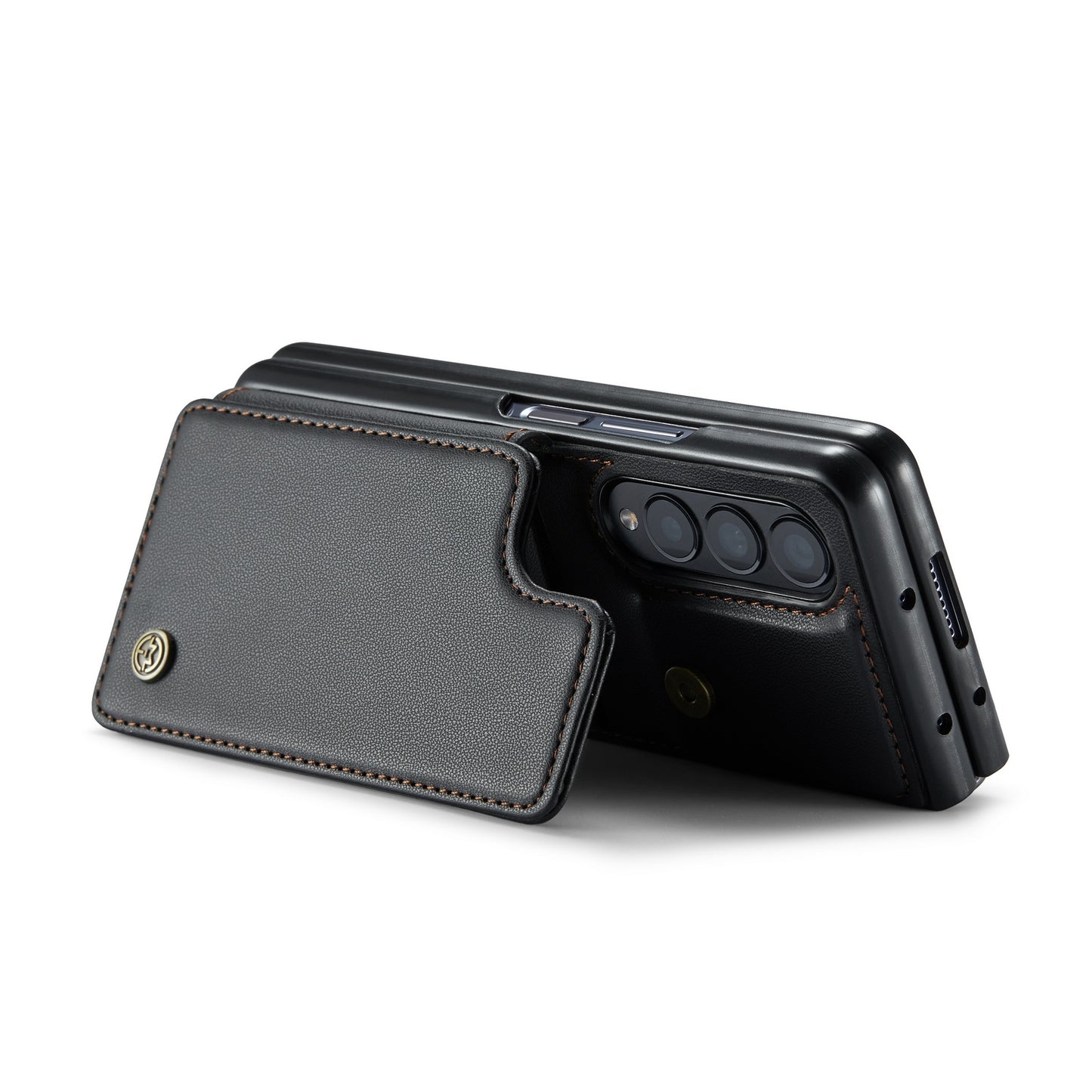For Samsung Galaxy Z Fold4 CaseMe C22 Card Slots Holder RFID Anti-theft Phone Case