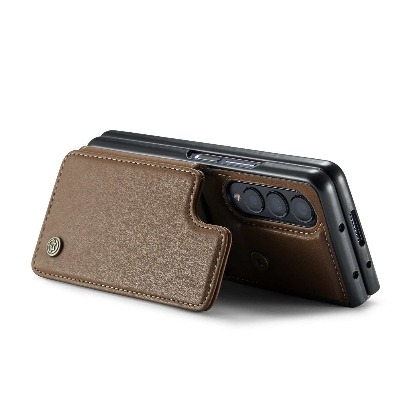 For Samsung Galaxy Z Fold4 CaseMe C22 Card Slots Holder RFID Anti-theft Phone Case