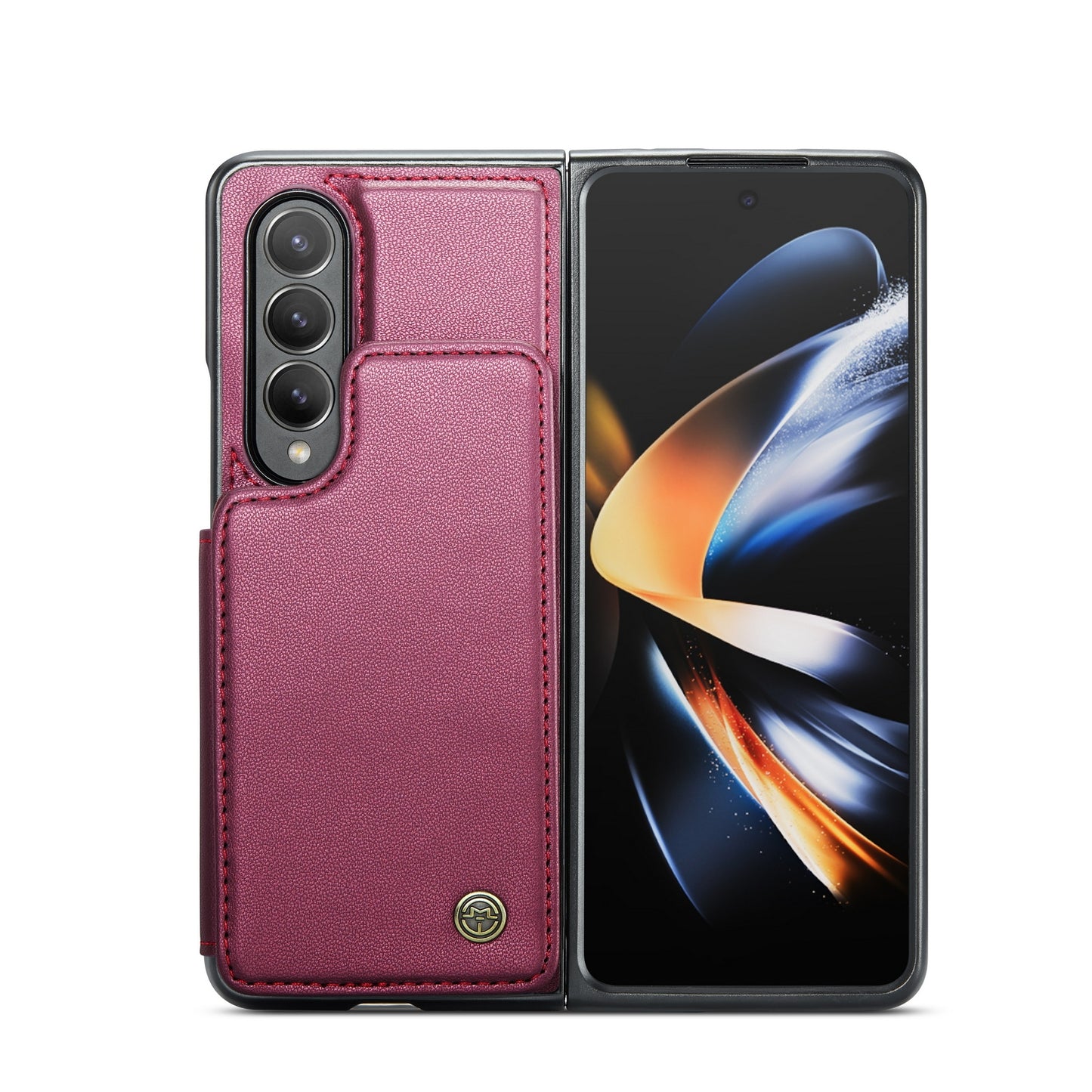 For Samsung Galaxy Z Fold4 CaseMe C22 Card Slots Holder RFID Anti-theft Phone Case