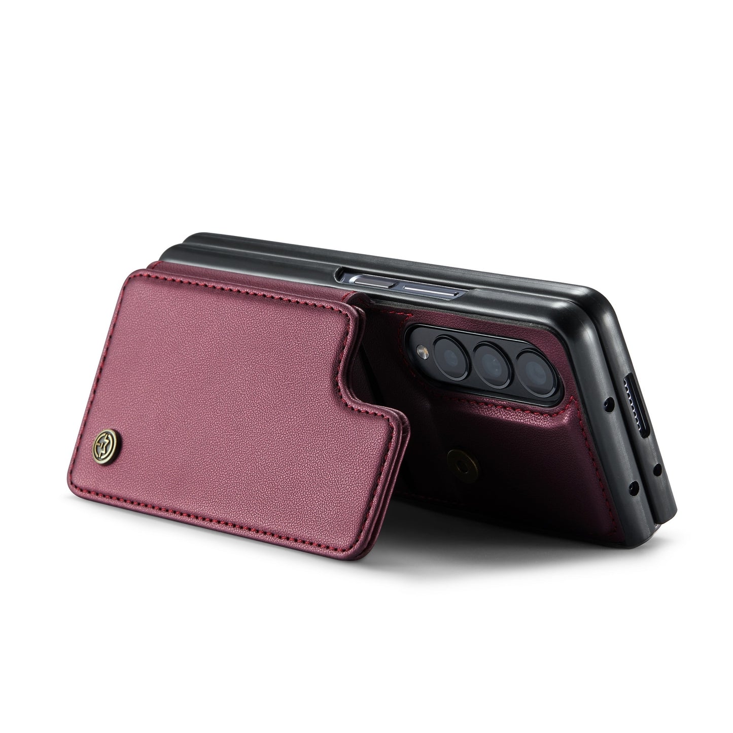 For Samsung Galaxy Z Fold4 CaseMe C22 Card Slots Holder RFID Anti-theft Phone Case
