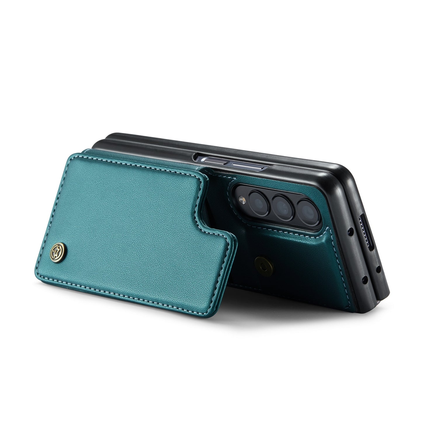 For Samsung Galaxy Z Fold4 CaseMe C22 Card Slots Holder RFID Anti-theft Phone Case