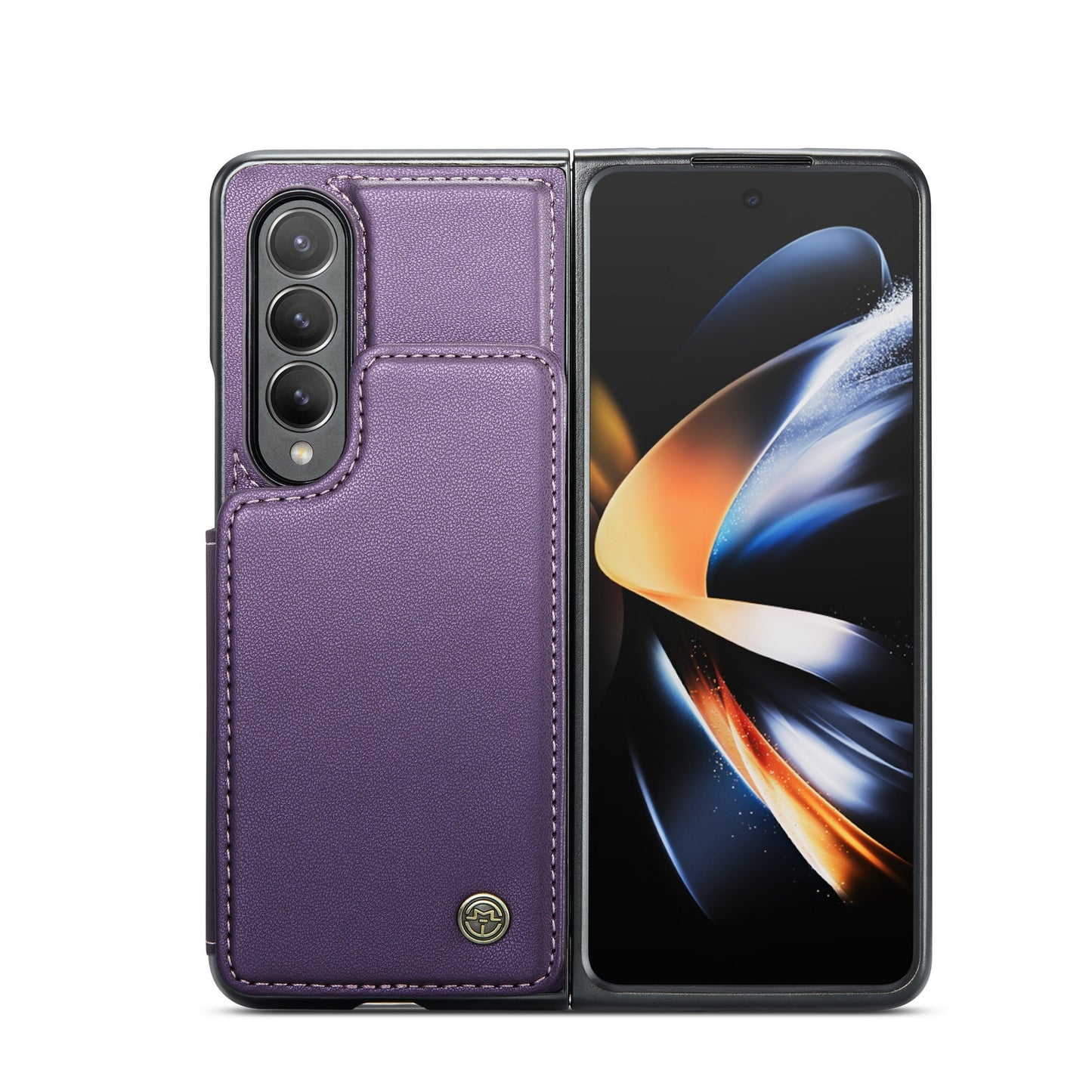 For Samsung Galaxy Z Fold4 CaseMe C22 Card Slots Holder RFID Anti-theft Phone Case